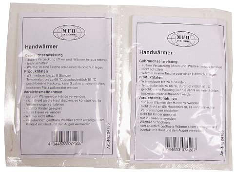 Chemické teplo Mini Warmers MFH® jednorázové